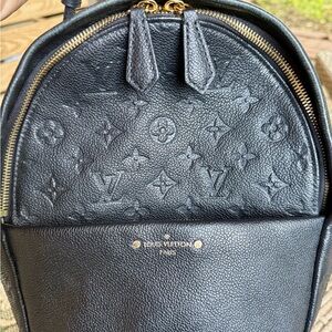 Louis Vuitton Textured Black Leather Bag Empreinte Sorbonne *SOLD OUT EVERYWHERE